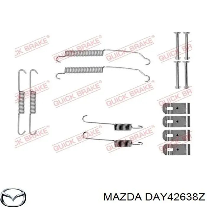 Колодки гальмові задні, барабанні Mazda DAY42638Z ціна, від 24.80 USD