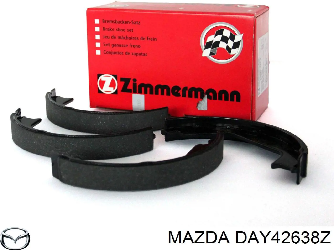 Купити DAY42638Z Mazda Колодки гальмові задні, барабанні