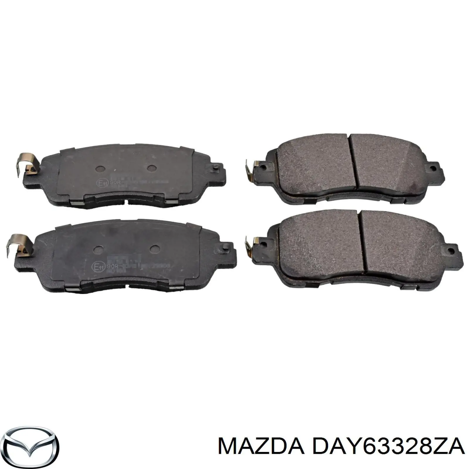 Купити DAY63328ZA Mazda Колодки гальмівні передні, дискові