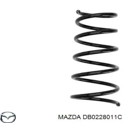 DB0228011C Mazda пружина задня