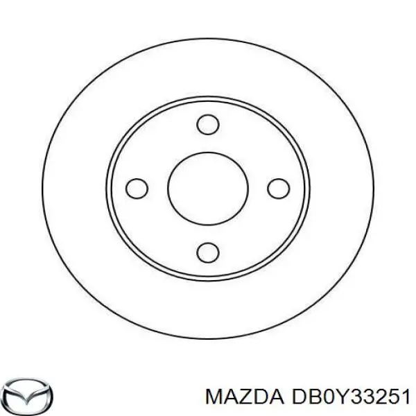 Купити DB0Y33251 Mazda Ротор гальмівний