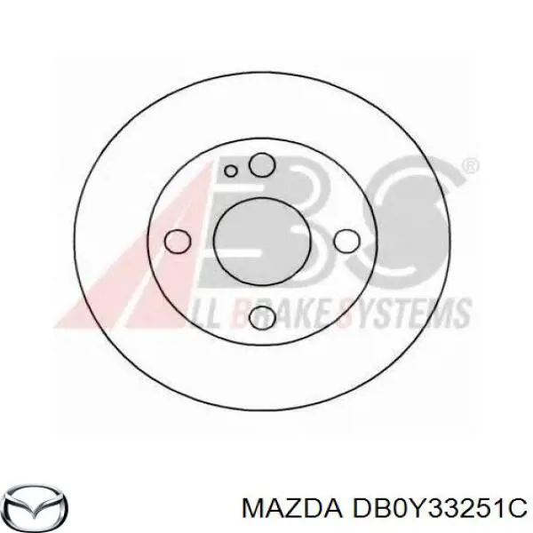 DB0Y33251C Mazda диск гальмівний передній