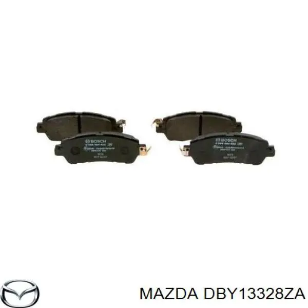 Купити DBY13328ZA Mazda Колодки гальмівні передні, дискові