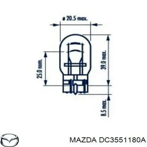Ліхтар задній лівий Mazda Demio (DW) (Мазда Деміо)