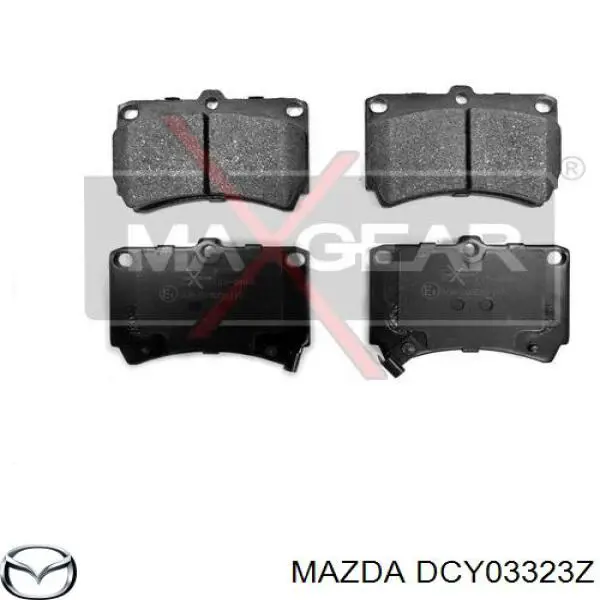 DCY03323Z Mazda колодки гальмівні передні, дискові
