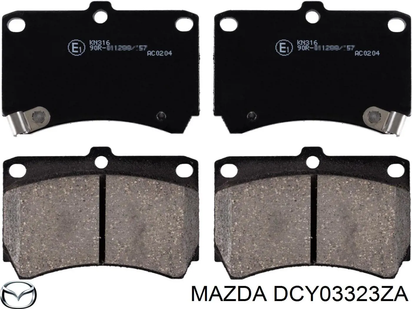 DCY03323ZA Mazda колодки гальмівні передні, дискові