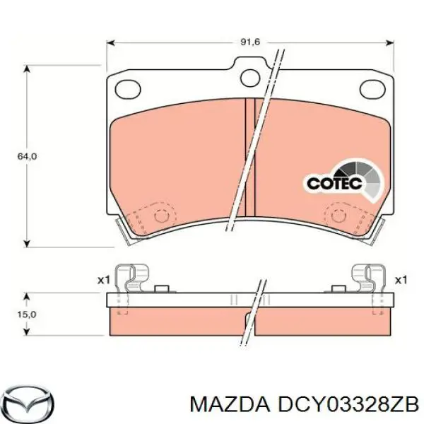 DCY03328ZB Mazda 