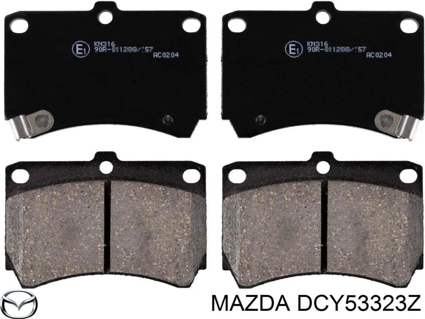 DCY53323Z Mazda колодки гальмівні передні, дискові