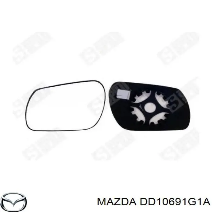 Купити DD10691G1A Mazda Дзеркальний елемент правого дзеркала заднього виду