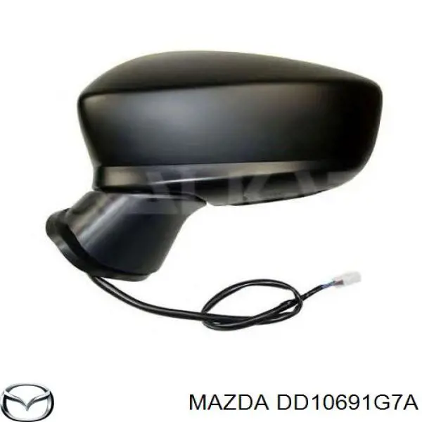 Дзеркальний елемент лівого дзеркала заднього виду Mazda DD10691G7A ціна, від 76.25 USD
