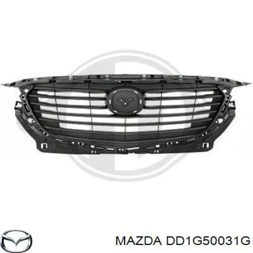 DD1G50031G Mazda Бампер передній в зборі