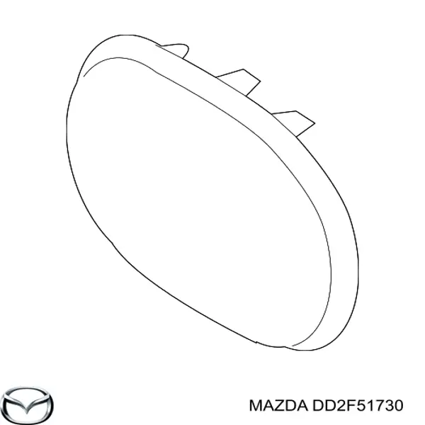 Емблема на решітку радіатора Mazda DD2F51730 ціна, від 126.69 USD