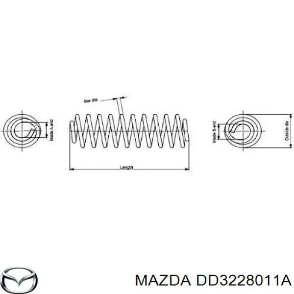 Пружина задня Mazda DD3228011A ціна, від 22.18 USD