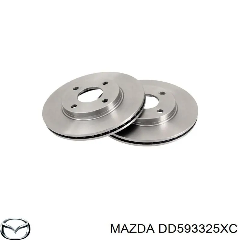 Диск гальмівний передній DD593325XC Mazda