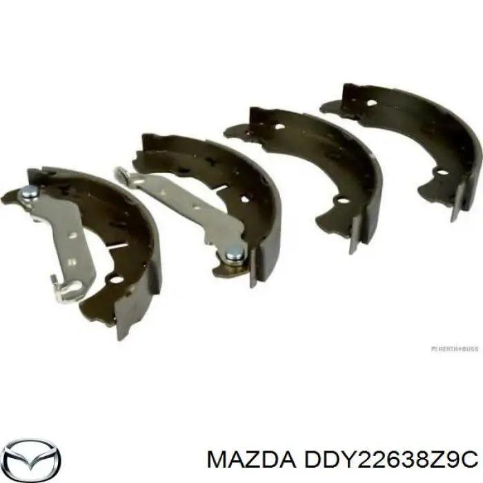 Купити DDY22638Z9C Mazda Колодки гальмові задні, барабанні