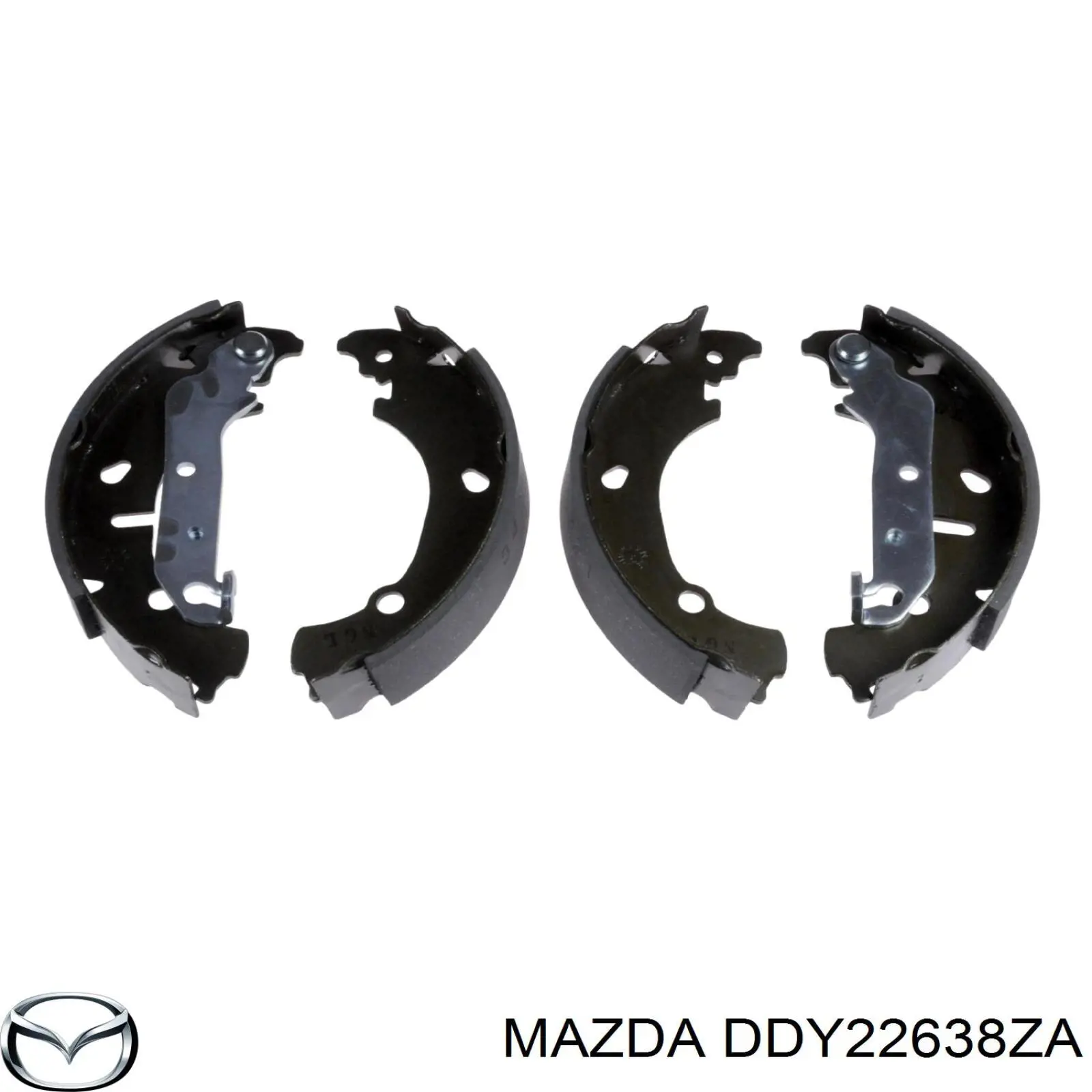 Колодки гальмові задні, барабанні DDY22638ZA Mazda