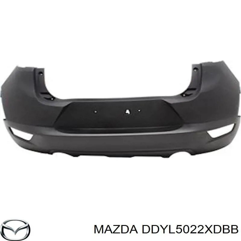 DDYL5022XDBB Mazda Буфер (бампер) задній