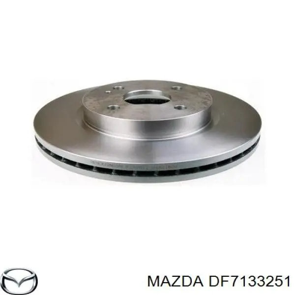 Диск переднього гальма Mazda DF7133251 ціна, від 45.57 USD