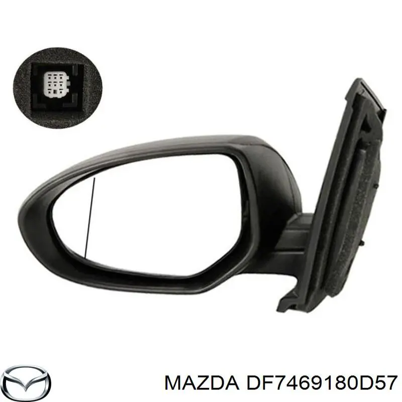 Купити DF7469180D57 Mazda Бічне дзеркало заднього виду ліве