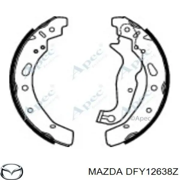 Колодки гальмові задні, барабанні DFY12638Z Mazda