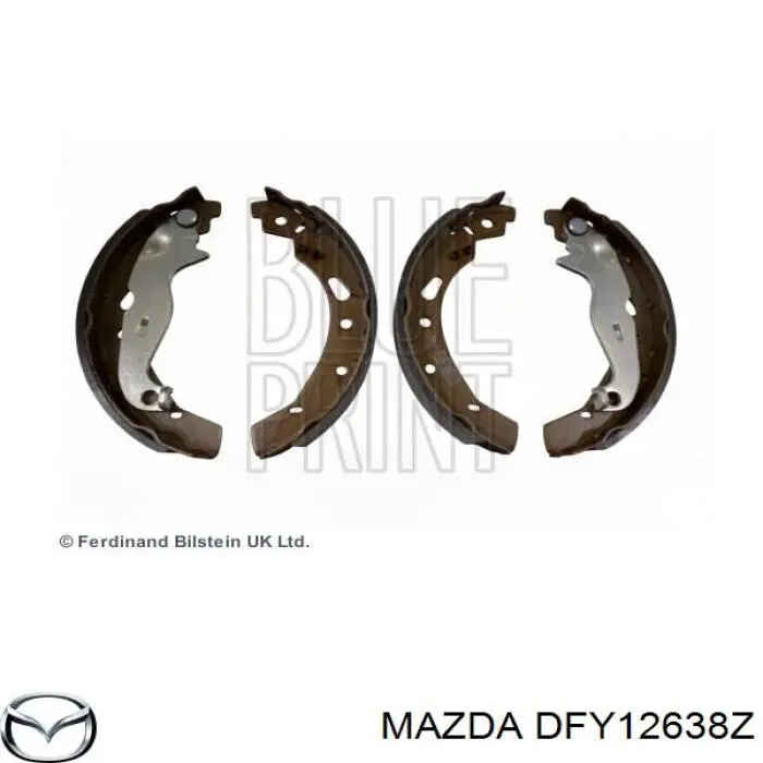 Колодки гальмові задні, барабанні Mazda DFY12638Z ціна, від 26.09 USD