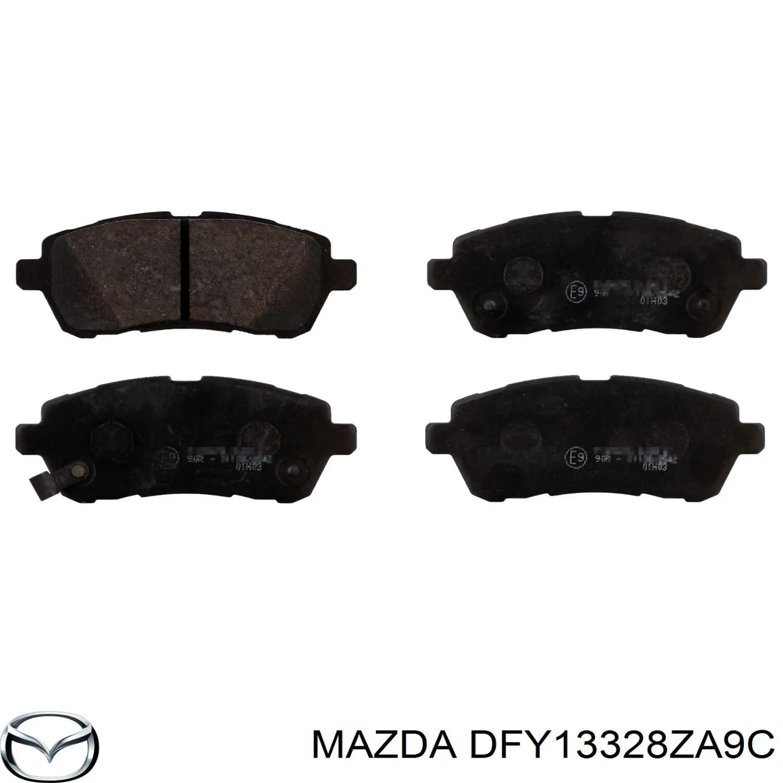 Гальмівні колодки Mazda DFY13328ZA9C ціна, від 25.34 USD