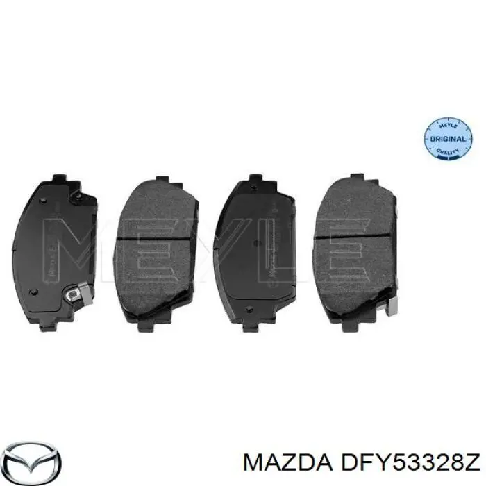 DFY53328Z Mazda колодки гальмівні передні, дискові