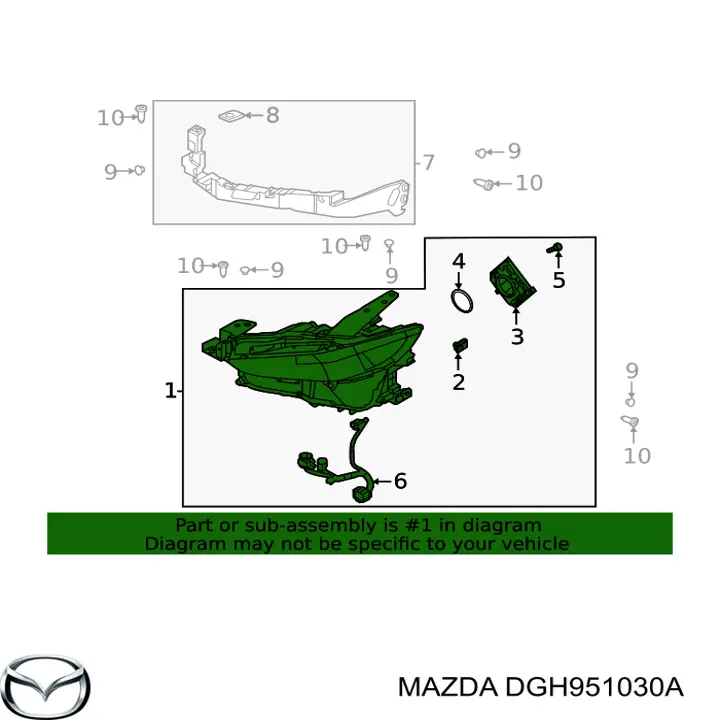 Фара права Mazda CX-30 (DM) (Мазда CX-30)