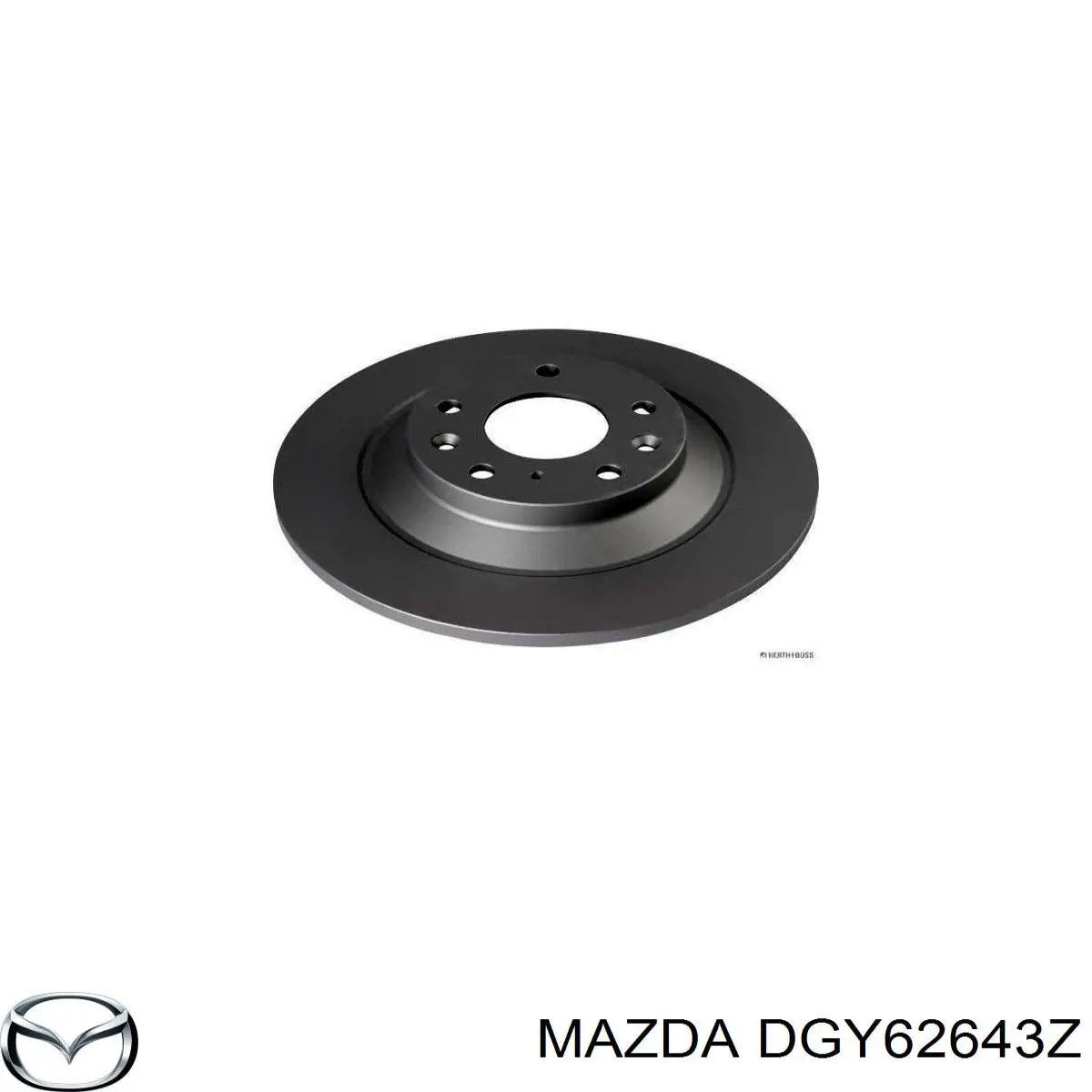 Колодки гальмові задні, дискові DGY62643Z Mazda