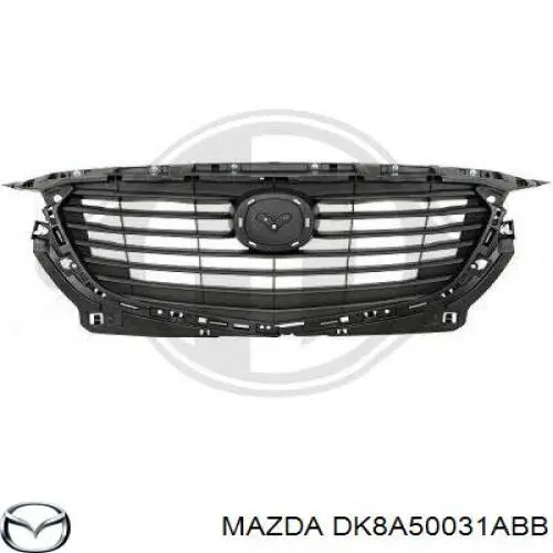 Бампер передній DK8A50031ABB Mazda