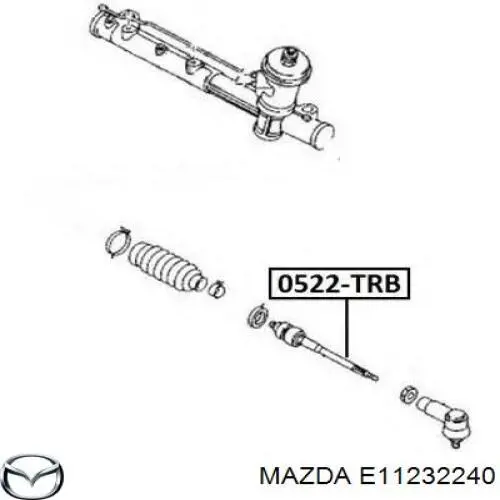 Тяга рульова E11232240 Mazda