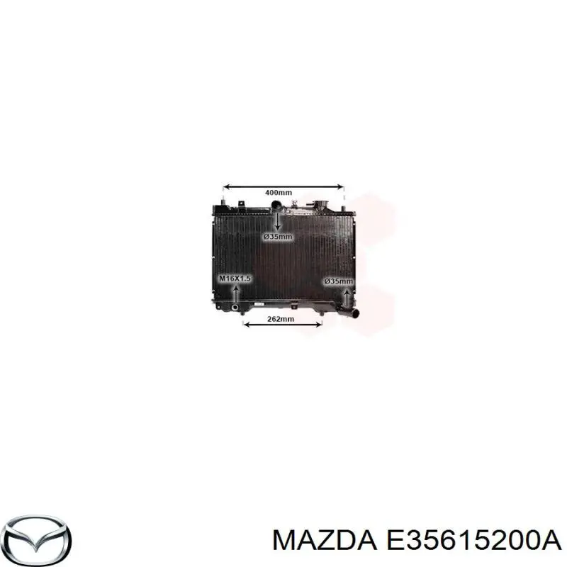Радіатор основний Mazda E35615200A ціна, від 52.10 USD