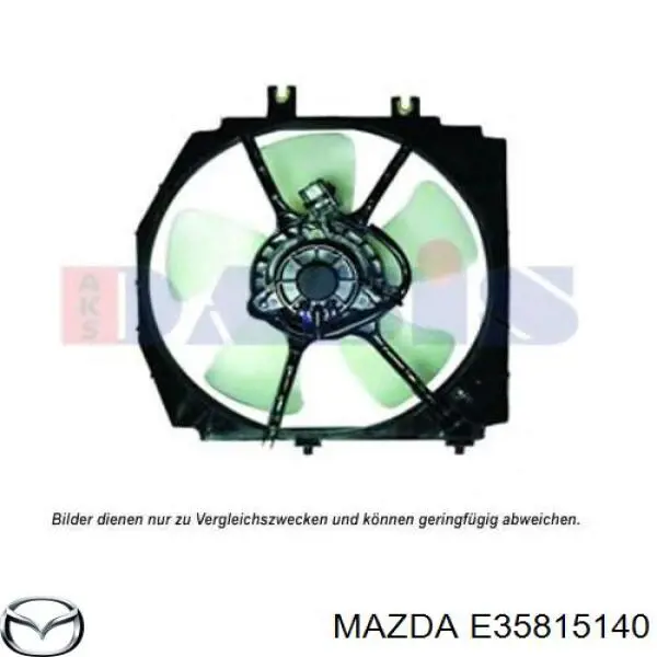 E35815140 Mazda двигун вентилятора системи охолодження