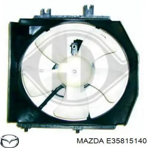 B6DN15150 Mazda Електродвигун вентилятора системи охолодження