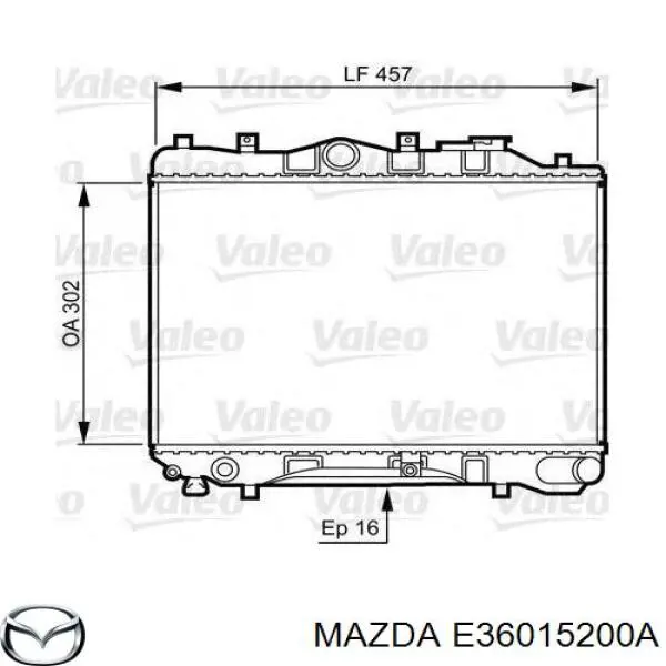 Радіатор E36015200A Mazda
