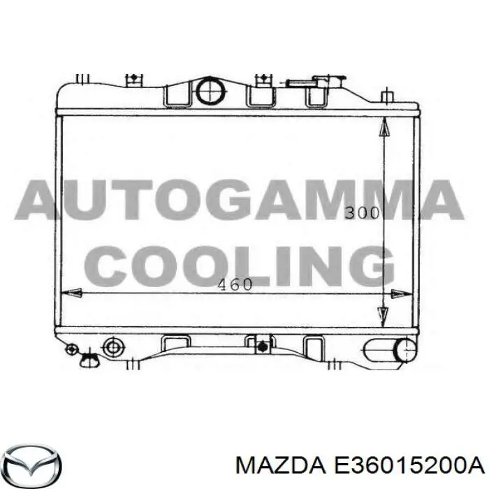 E36015200A Mazda Радіатор охолодження двигуна