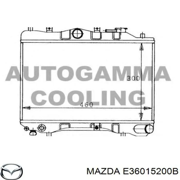 E36015200B Mazda радіатор охолодження двигуна