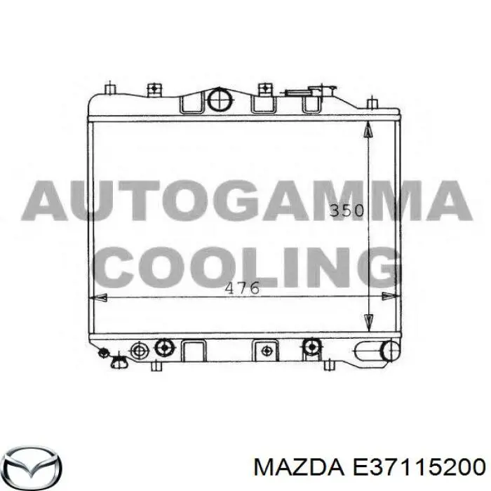 E37115200 Mazda радіатор охолодження двигуна