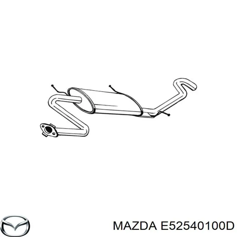 Купити E25240100F Mazda Вихлоп