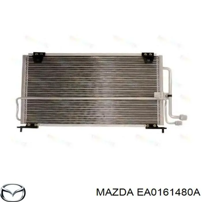 Радіатор кондиціонера на Mazda MX-3 (EC)