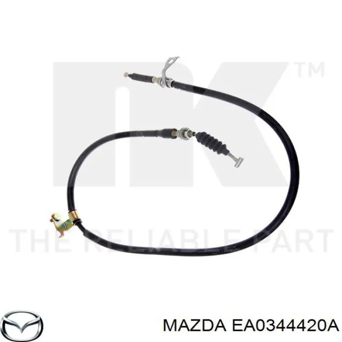 EA0344420A Mazda трос ручного гальма задній, лівий