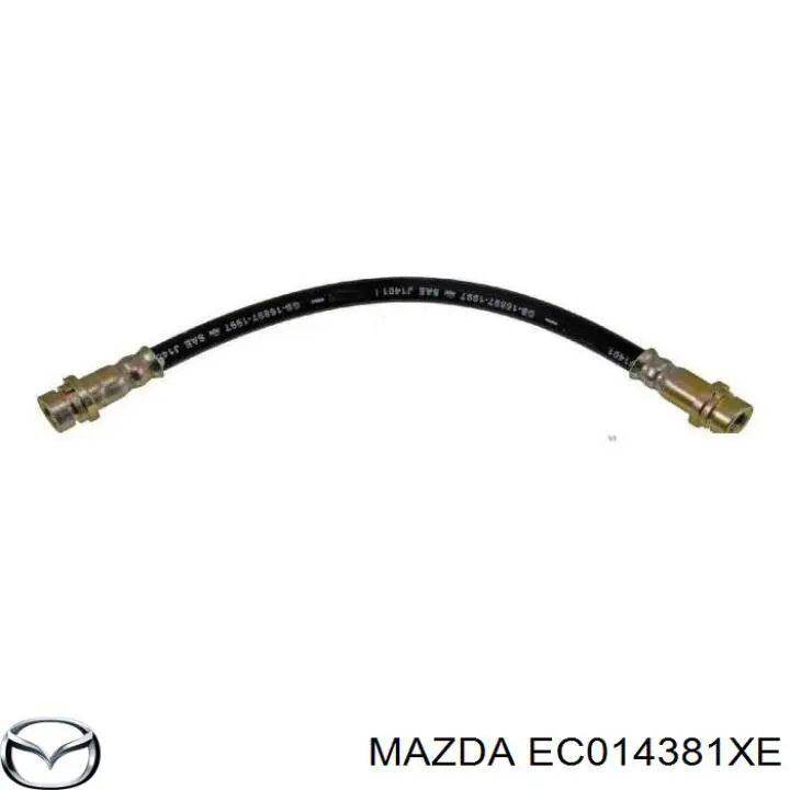 Шланг гальмівний задній, правий ZZC04381X Mazda