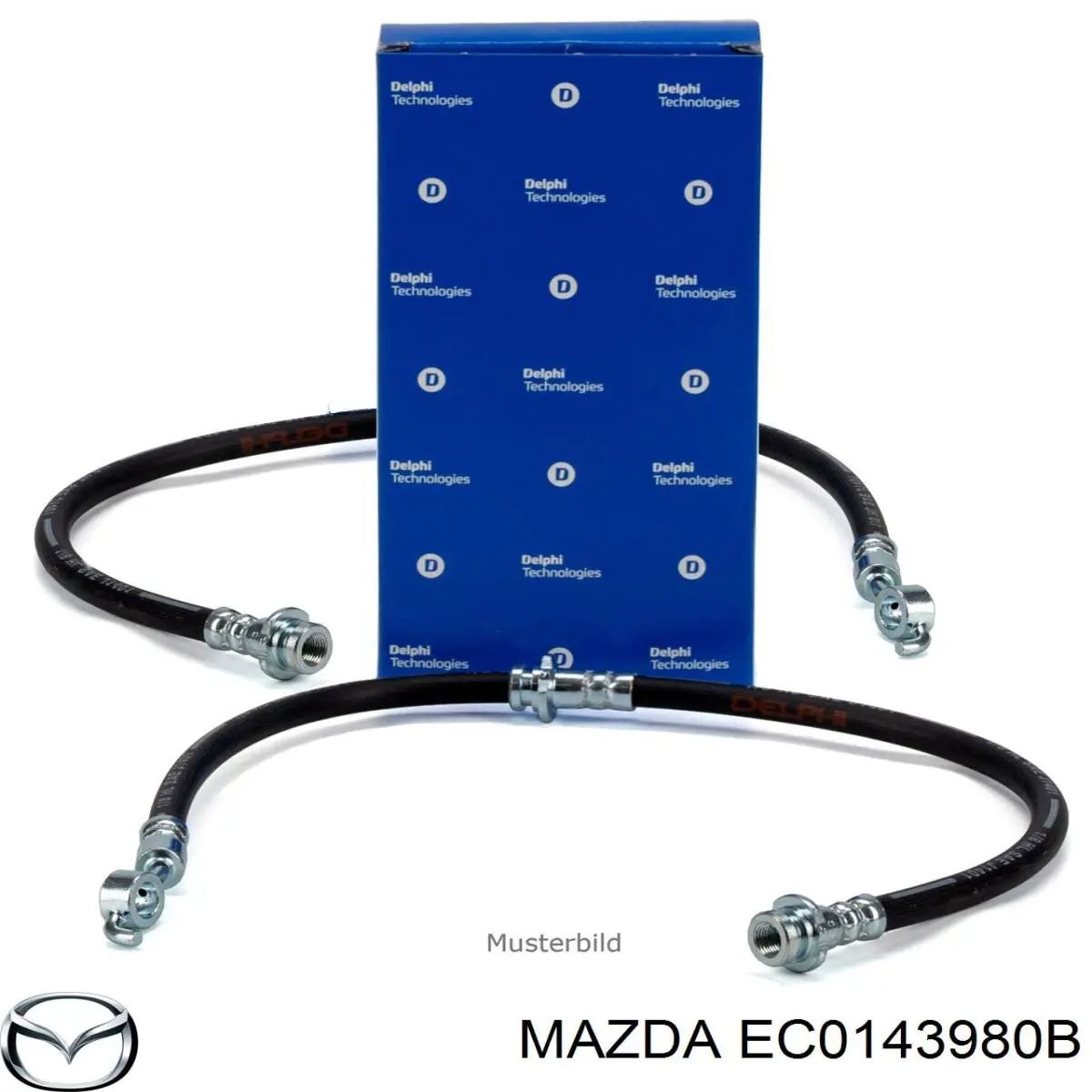 Шланг гальмівний передній Mazda EC0143980B ціна, від 11.36 USD