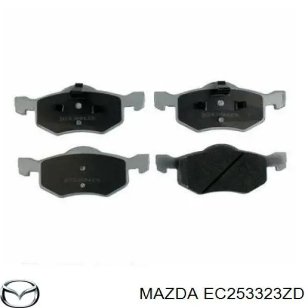 Колодки гальмівні передні, дискові EC253323ZD Mazda