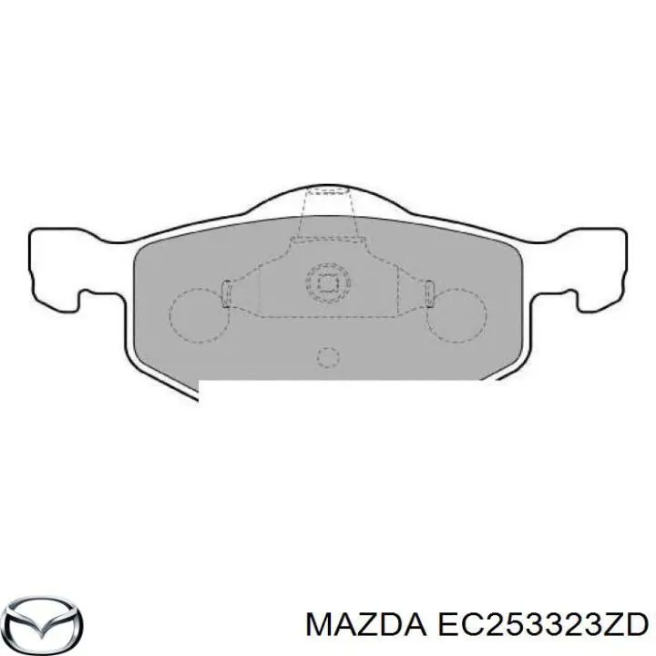 Гальмівні колодки Mazda EC253323ZD ціна, від 26.47 USD