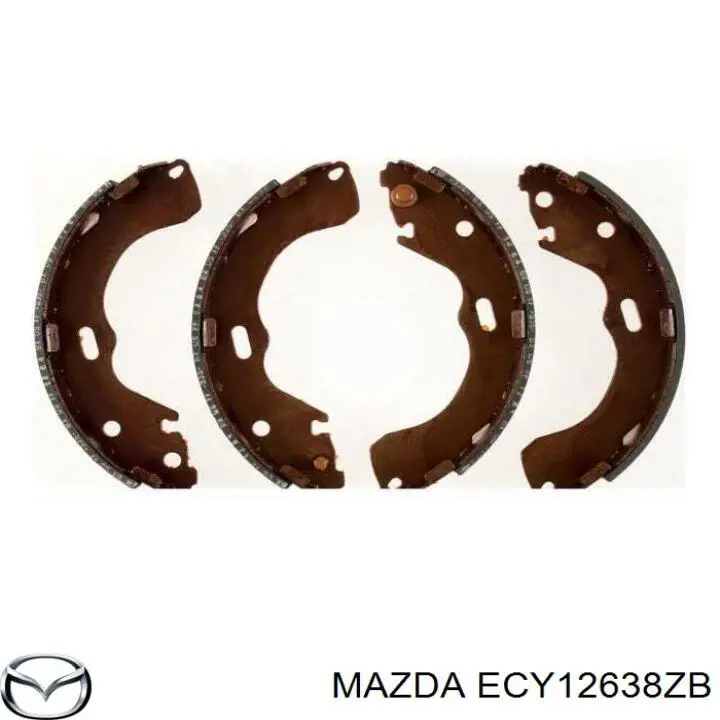 Колодки гальмові задні, барабанні Mazda ECY12638ZB ціна, від 22.79 USD