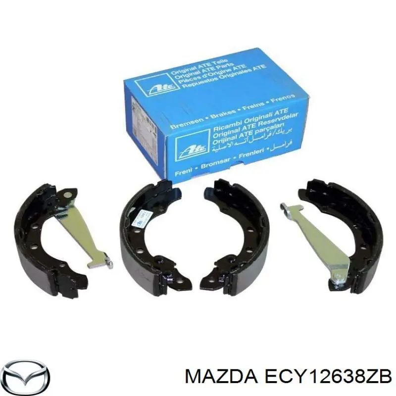 Гальма робочі задні ножні і гальмівні барабани Mazda ECY12638ZB