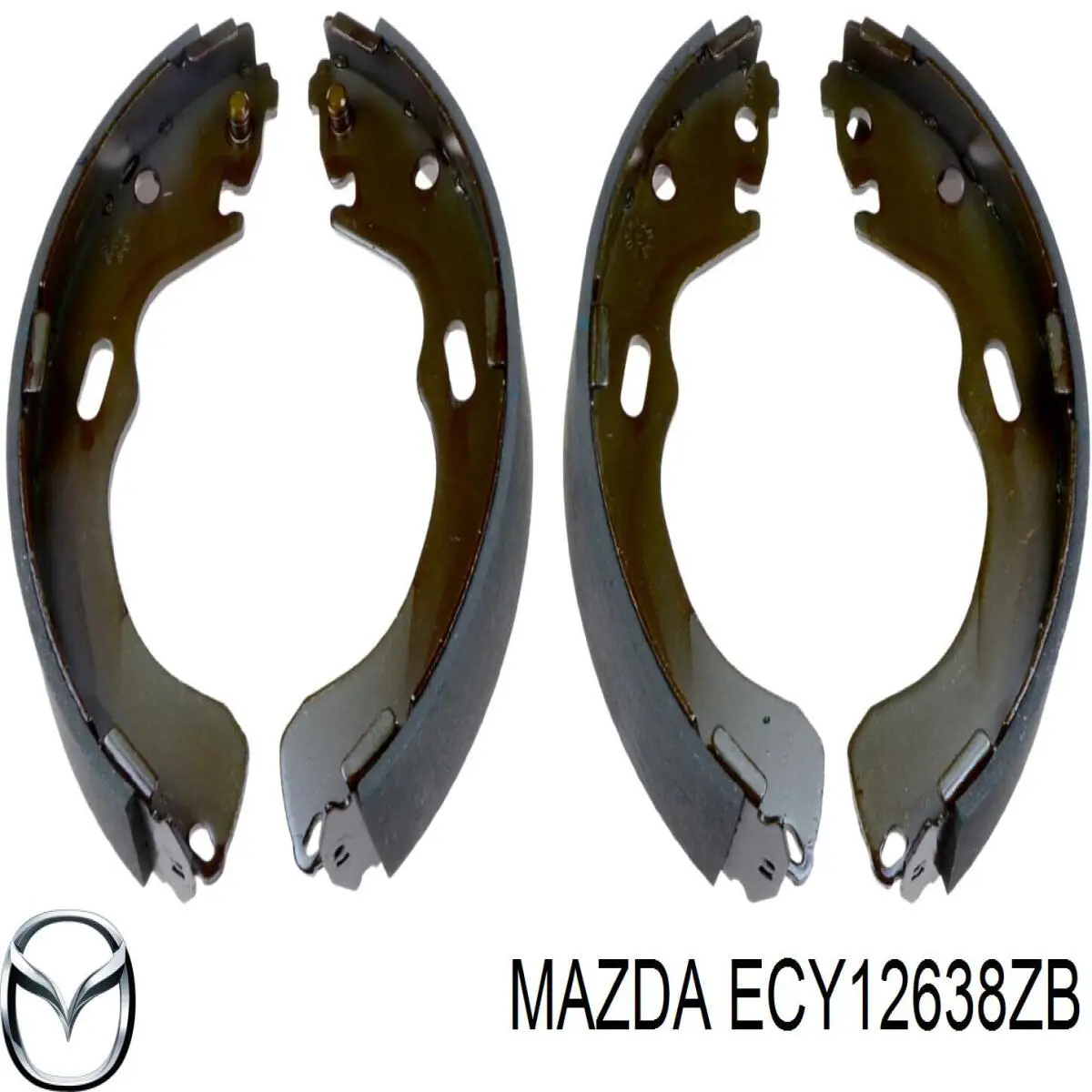 Купити ECY12638ZB Mazda Колодки гальмові задні, барабанні