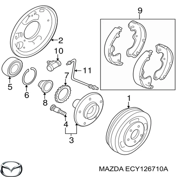 Циліндр гальмівний колісний/робітник, задній 6703305 Ashika