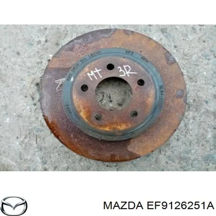 Купити EF9126251A Mazda Диск заднього гальма